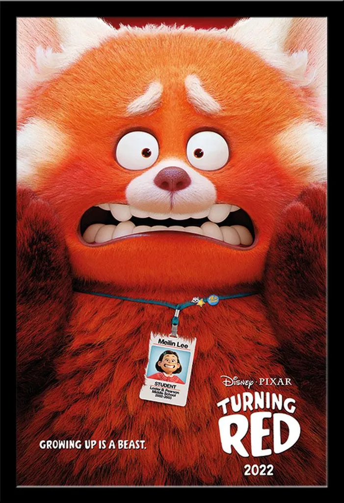 Décoration Chambre Enfant Disney Alerte Rouge Poster et Cadre Noir Shinsuke