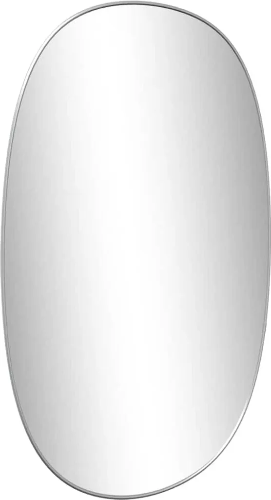 vidaXL Specchio da Parete Argento 70x45 cm - Elegante e Moderno - 4