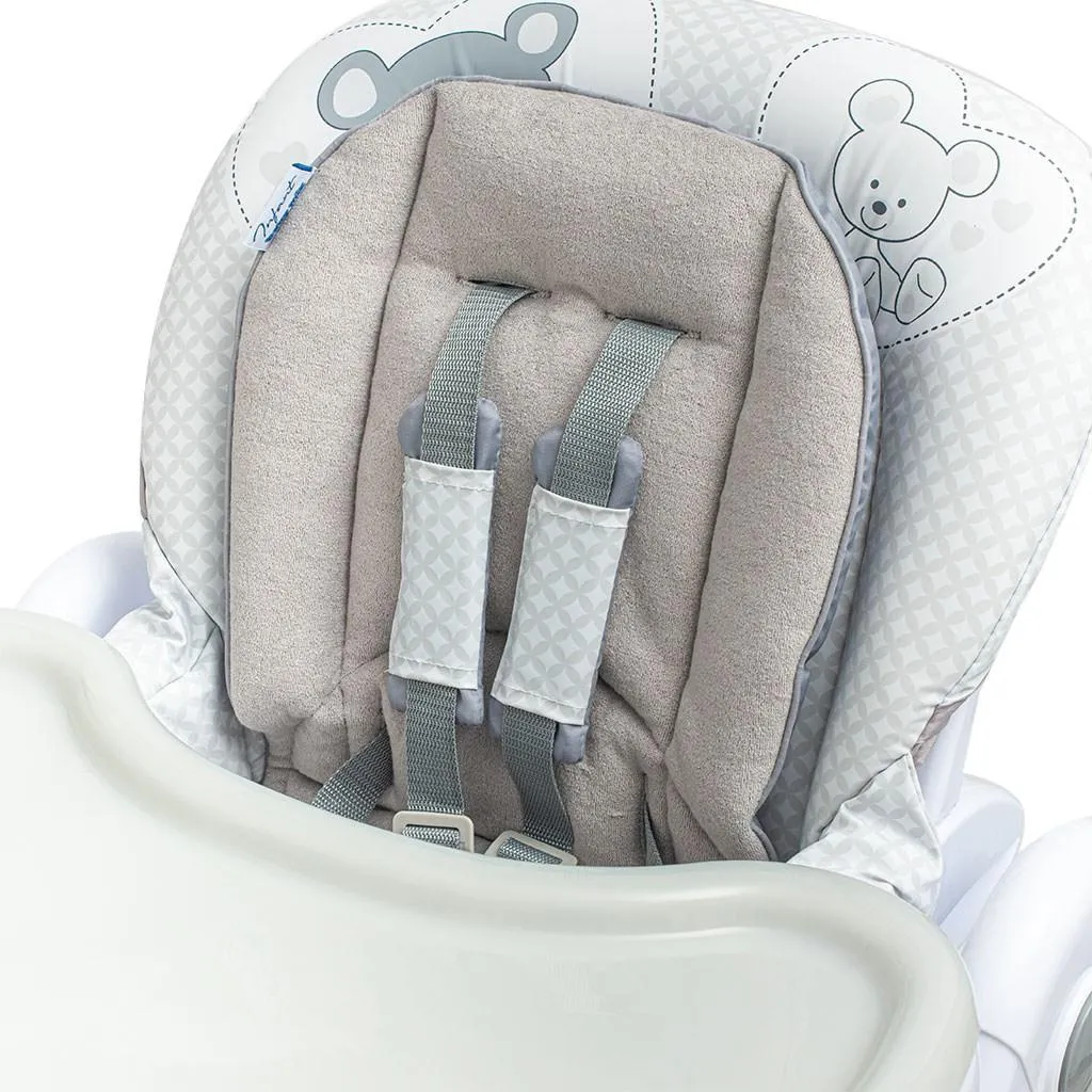 Chaise haute pour repas bébé Baby Mix grise compacte pour petits espaces - 2