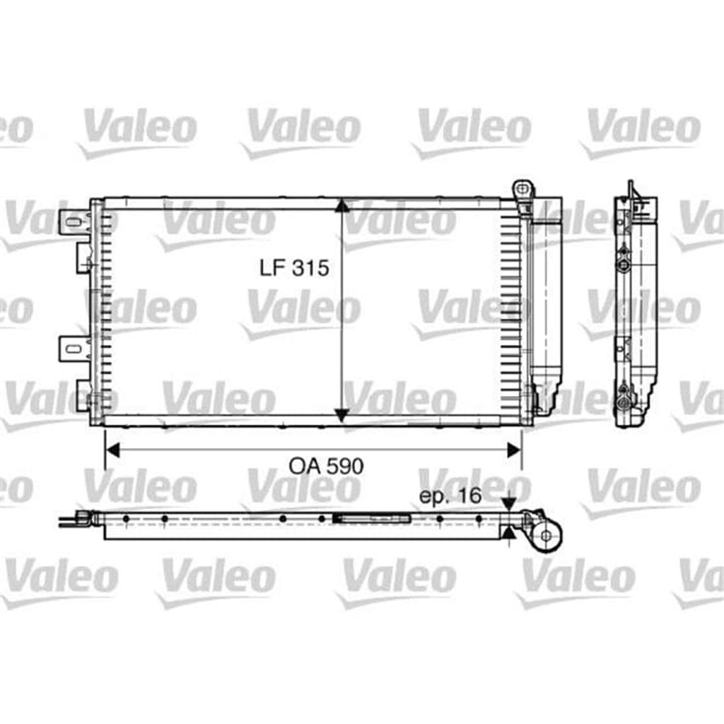 VALEO Kondensator, Klimaanlage 817547