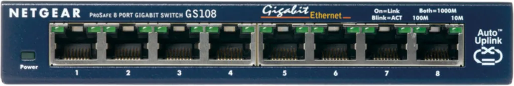 NETGEAR GS108GE Switch 8 Ports Gigabit pour Stopper les Lenteurs du Wi-Fi