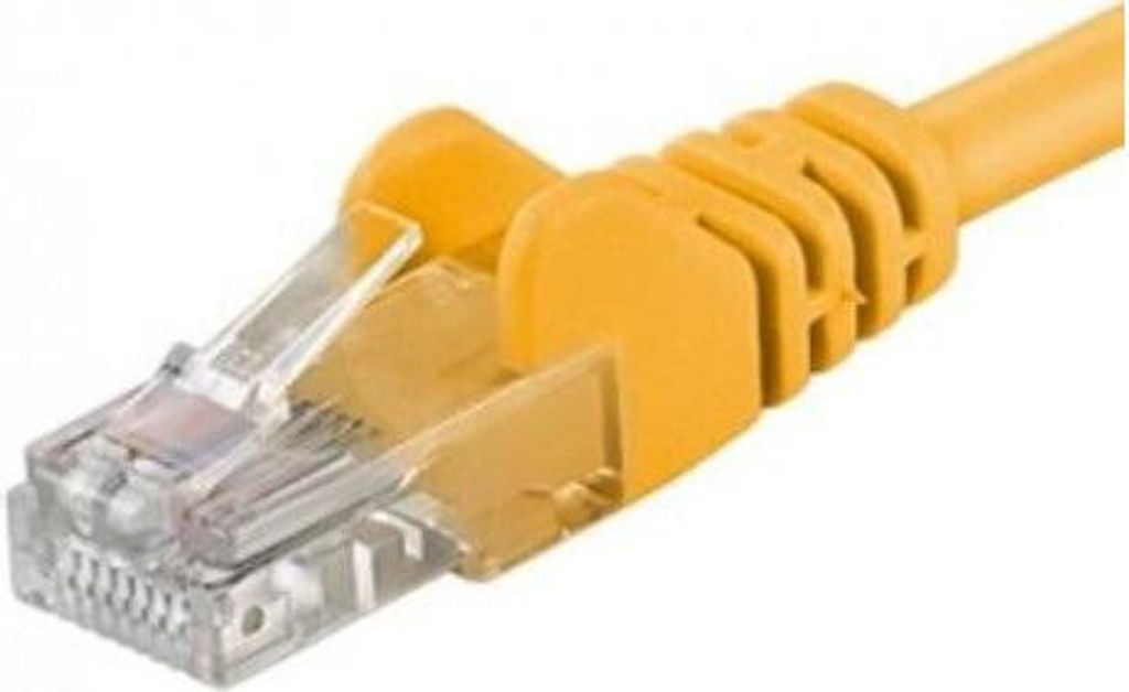 PremiumCord SP6UTP002Y, 0,25 m, Cat6, U/UTP (UTP), RJ-45, RJ-45, Gelb