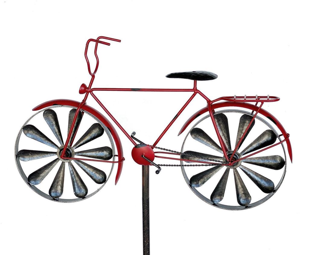 DanDiBo Gartenstecker Metall Fahrrad XL 160 cm Rot 96100 Produktbild 