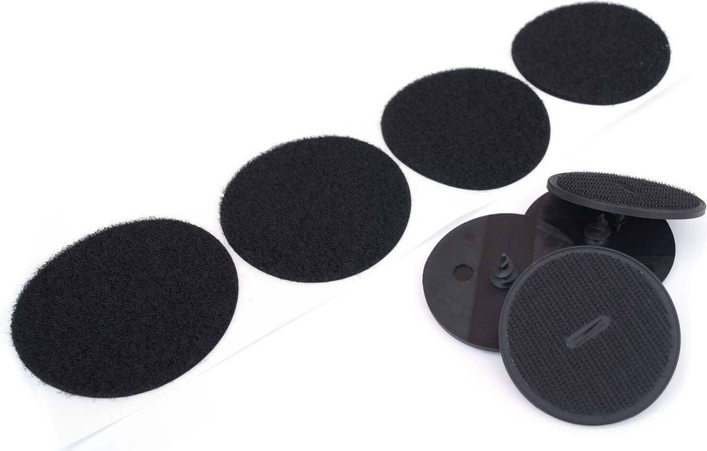 8-teilig Fußmatten Klett Befestigung für BMW Klettteller Flaschpads selbstklebend, Ideal auch zum Nachrüsten
