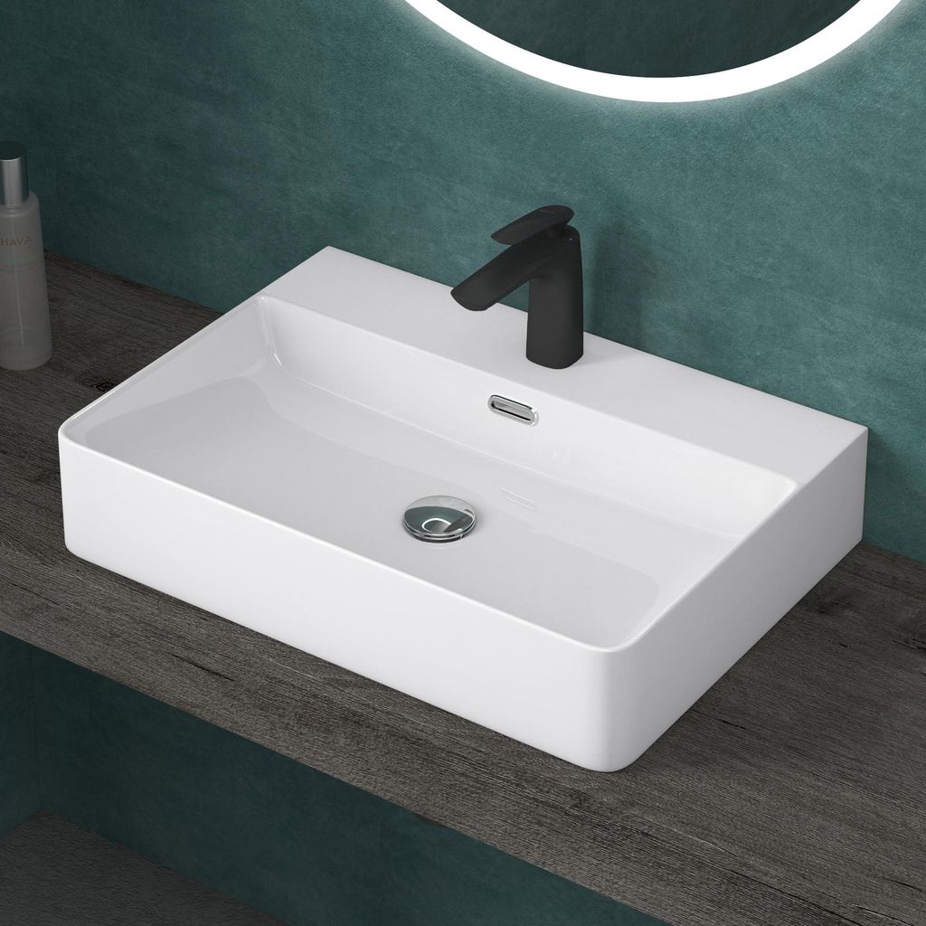 doporro Lavabo da Appoggio Lavandino Sospeso Bagno Immagine del prodotto 