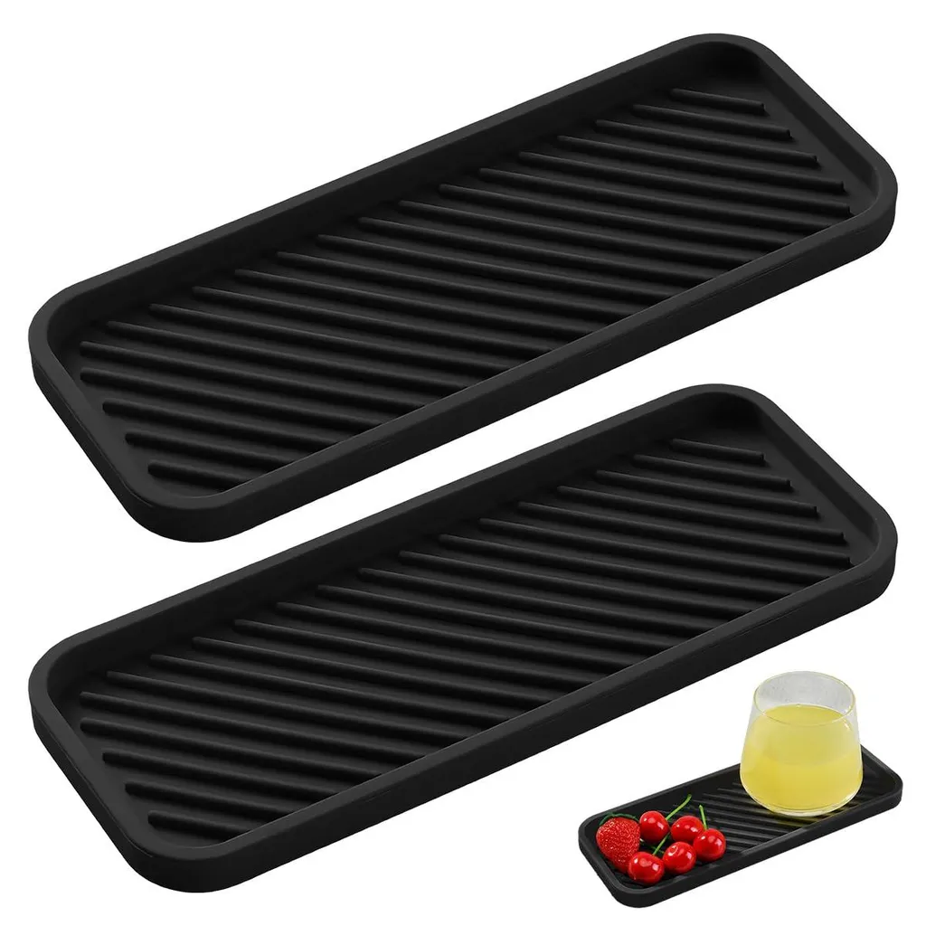 Organiseur pour éponges et brosses : tapis de drainage spécial évier