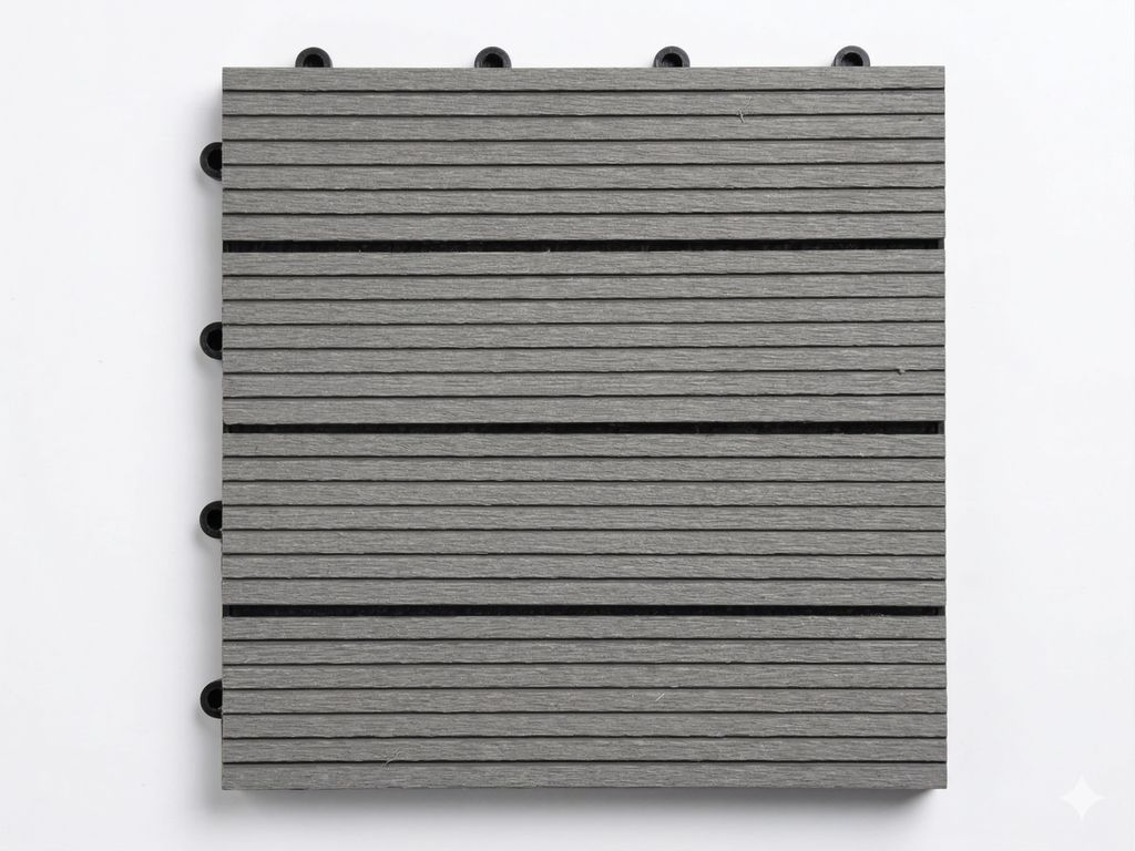 Outgarden WPC-Terrassenfliese Basic hellgrau Perfekt auch Produktbild 