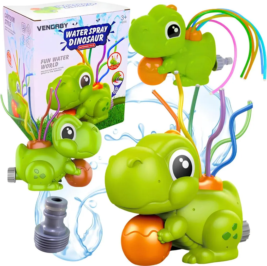 Arroseur dinosaure enfant TY-82 vert pour tuyau d'arrosage de jardin