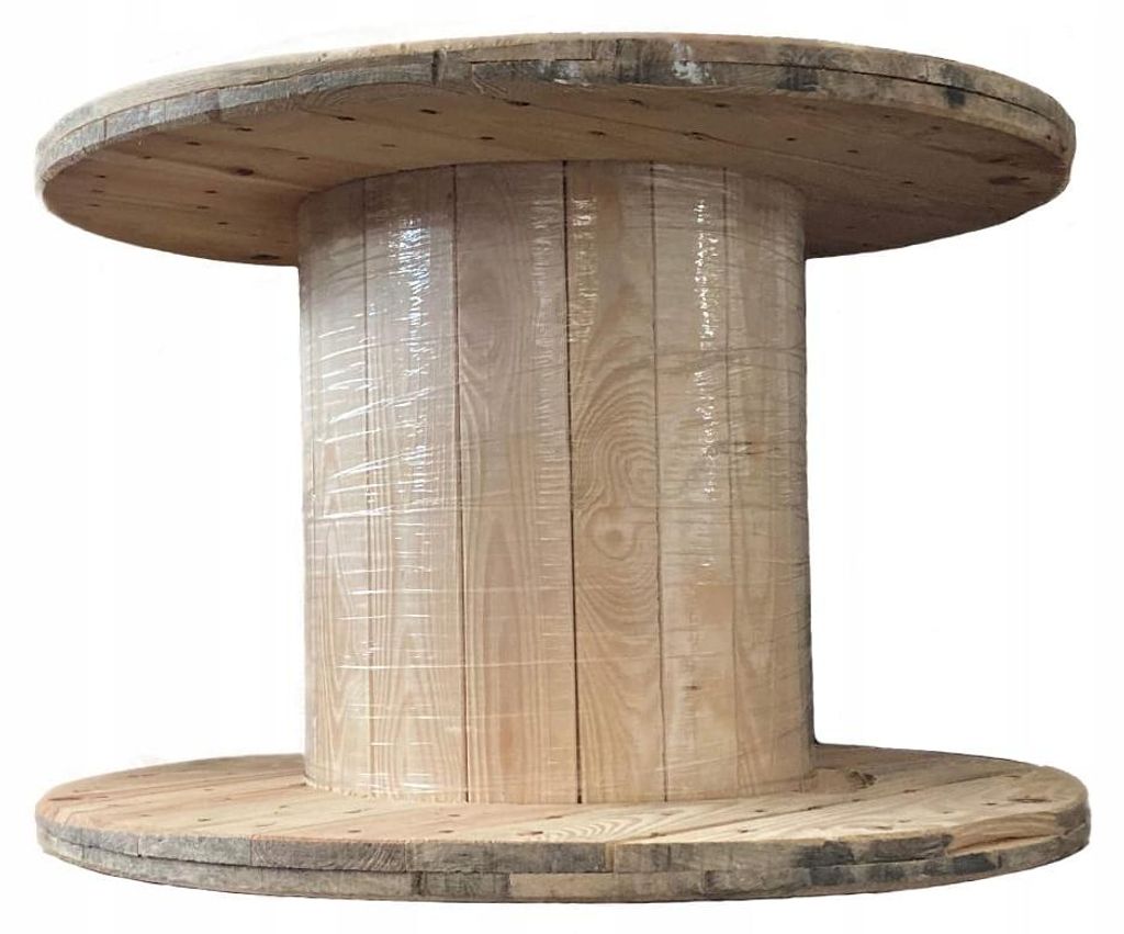 Leere Kabelspule, robust, aus Holz k6