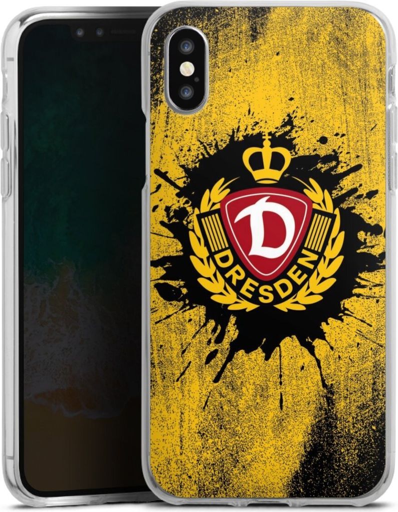 DeinDesign Handyhülle für Apple iPhone X Silikon Hülle Case Smartphone Schutzhülle Fußball Offizielles Lizenzprodukt SG Dynamo Dresden