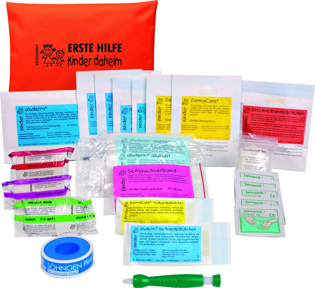 Söhngen Erste-Hilfe-Set für Kinder (mit speziellen aluderm Immagine del prodotto 