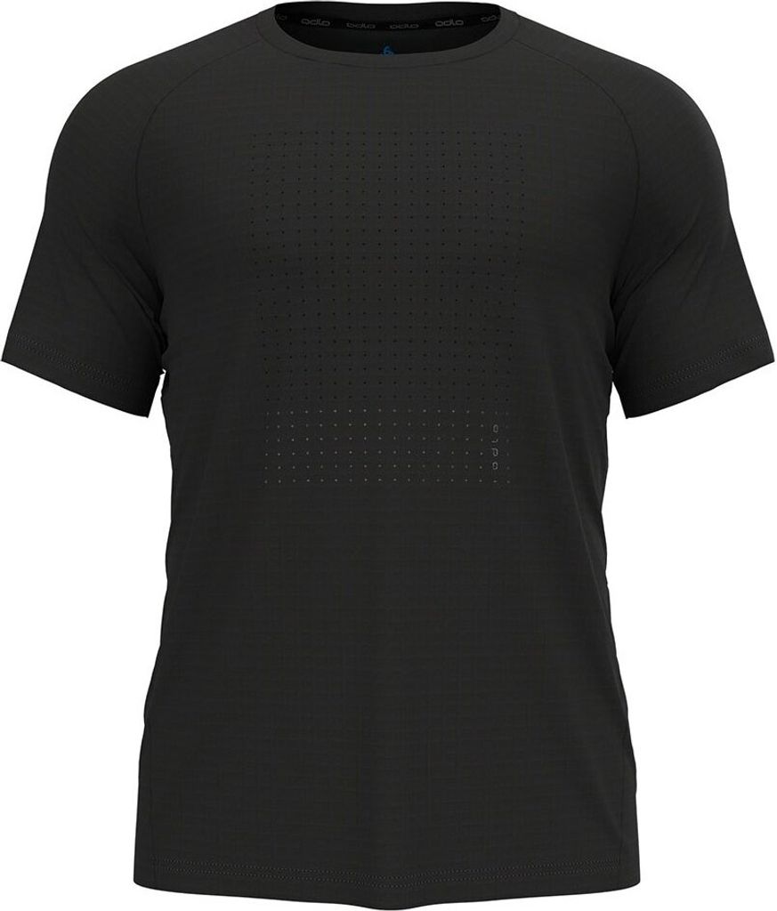 Odlo Essential Imprime Kurzarm-t-shirt Schwarz S Mann Schwarz S