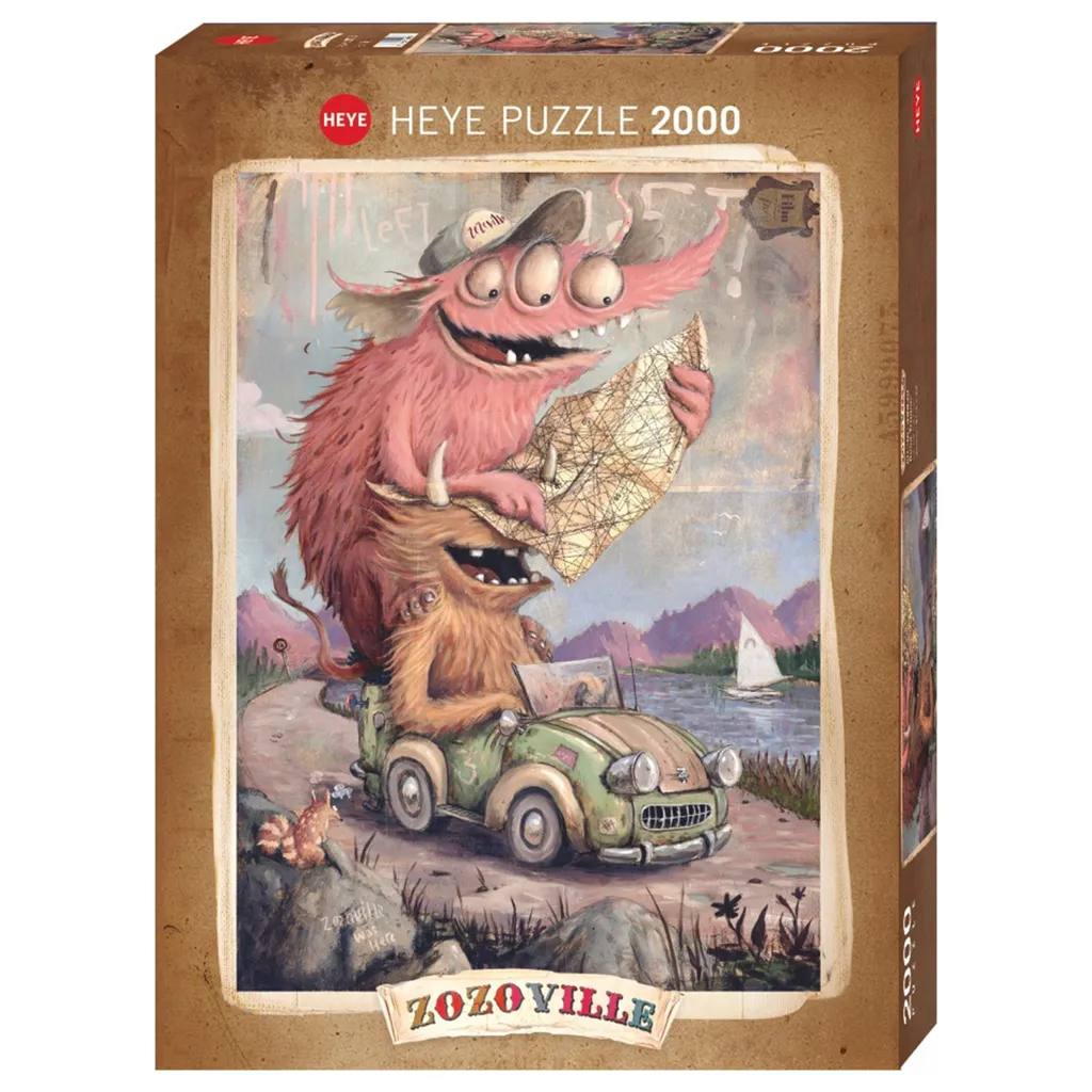 Puzzle 2000 pièces Road Trippin Heye : idéal pour la détente et l'évasion