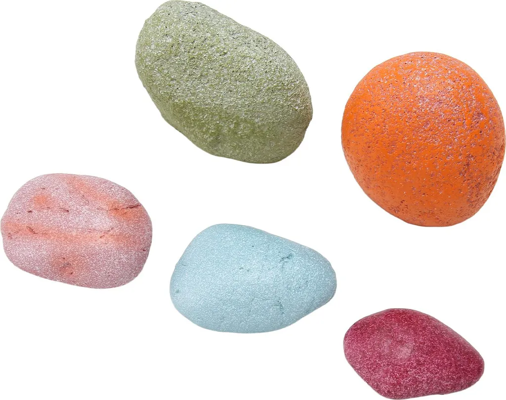 Offerta 5 Pietre Acquario Colorate - Rocce Naturali Design Innovativo