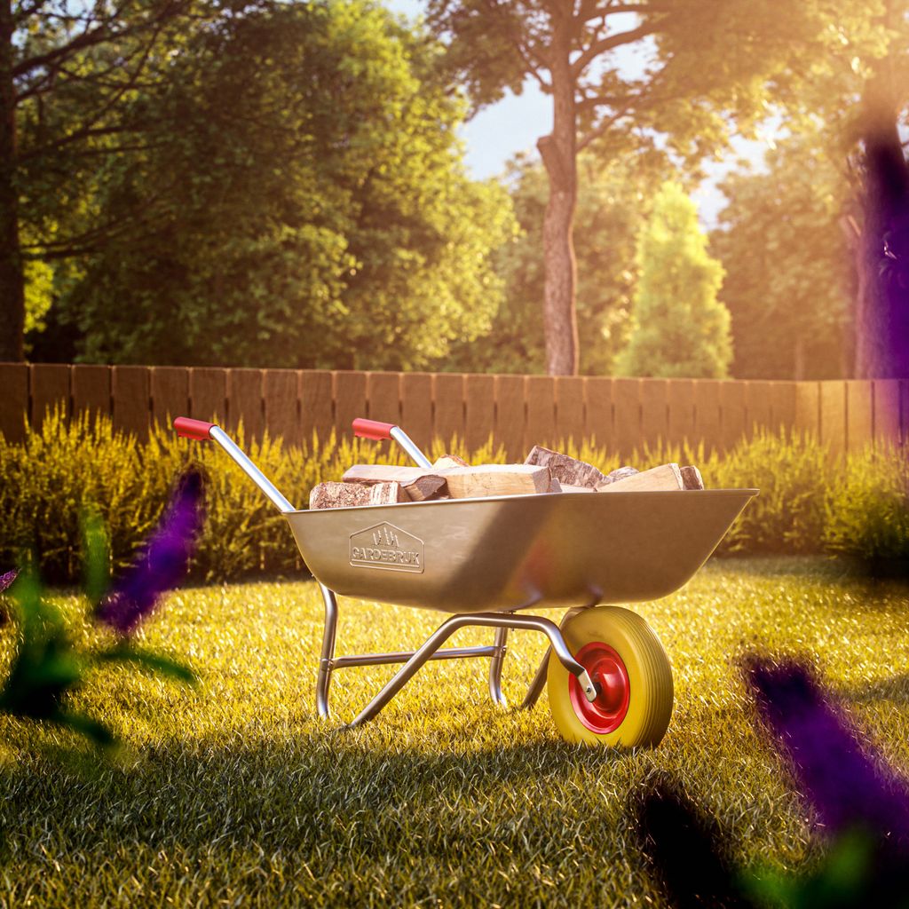 MASKO® PU Schubkarrenrad Vollgummi 200 kg pannensicher 4.80/4.00-8 390mm inkl. Achse Ersatzrad Gummirad Stahlfelge Reifen pannensicher für Schubkarre Gartenkarren pannensicheres PU Rad online kaufen bei Netto