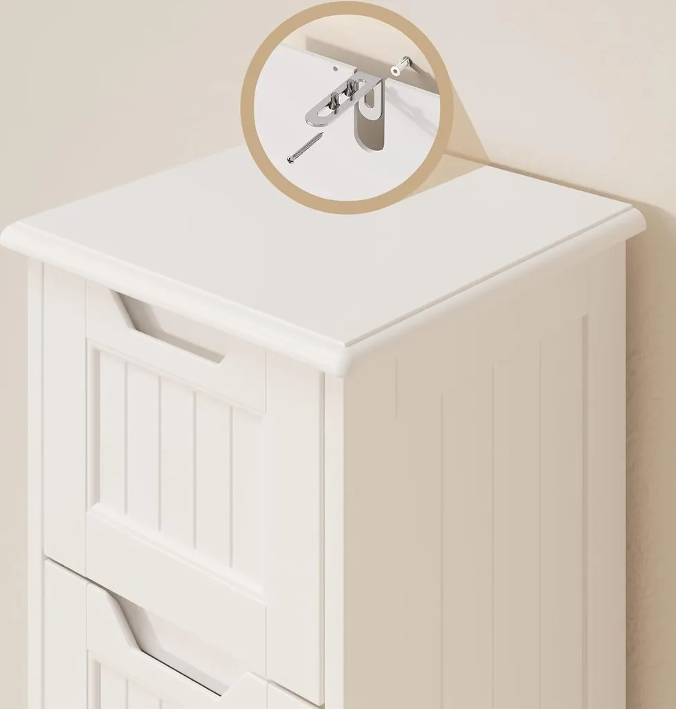 Mobiletto Multiuso Bealife AP27: 4 Cassetti per Bagno e Cameretta - 5