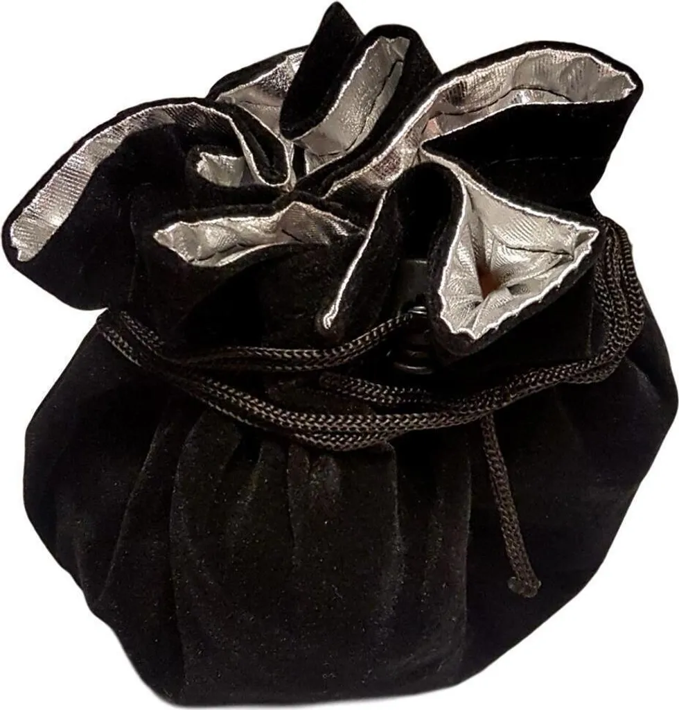 Borsa per gioielli in velluto con coulisse - borsa regalo con cerniera interna - sacchetto per gioielli - borsa in tessuto - borsa per gioielli da viaggio per orecchini, anelli collane - borsa in velluto con coulisse