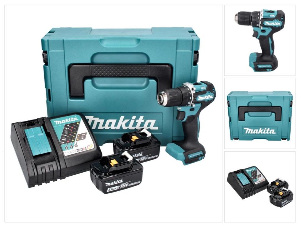 Makita DDF 487 RFJ Akku Bohrschrauber 18 V 40 Nm Brushless Produktbild 