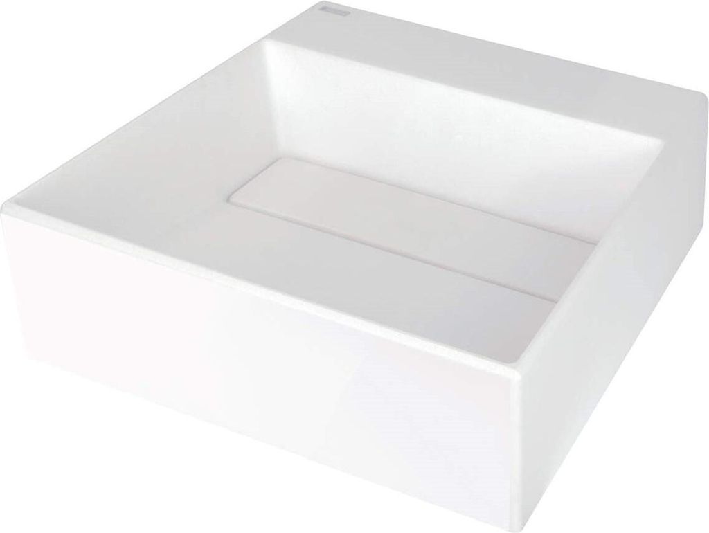 Granite countertop washbasin with a place for a tap - with a grille