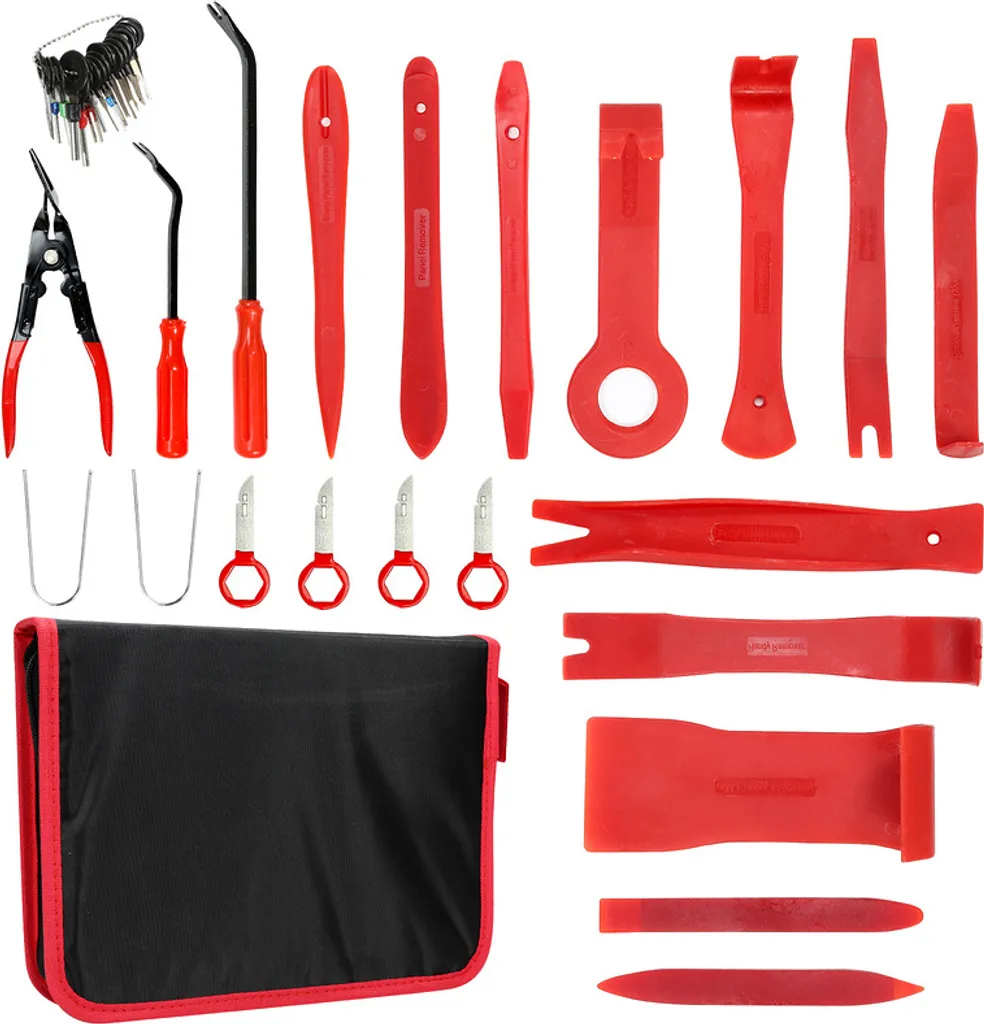 Kit Professionale Fiqops 40 Pezzi Rimozione Plastiche e Audio Auto