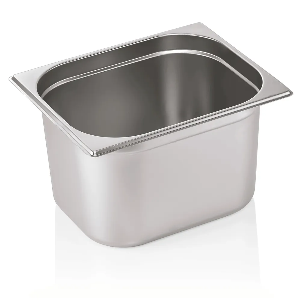 Contenitore GN 1/2 Acciaio Inox 200mm | 12.5 Litri Gastronorm Professionale