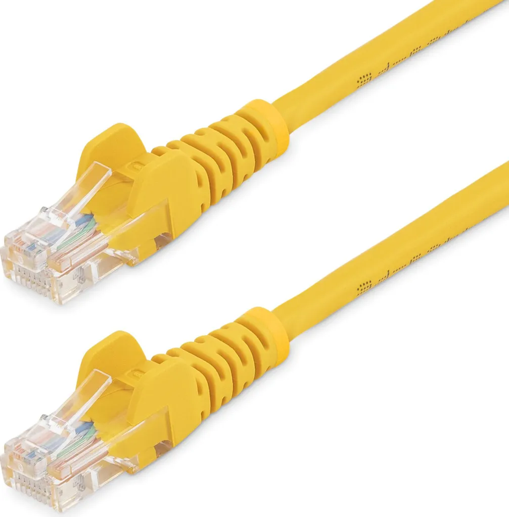 Cavo Ethernet 2m Giallo Cat5e StarTech.com | Patch RJ45 Antigroviglio PoE
