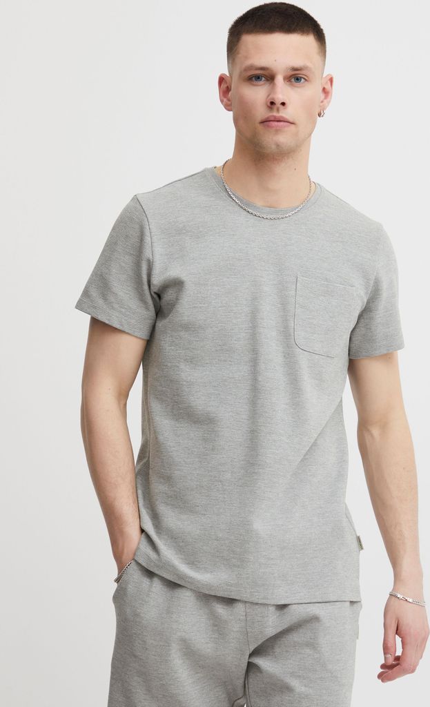11 Project PROtto Herren T-Shirt Kurzarm Shirt gerippt Ottoman Struktur Hochwertige Feste Baumwoll-Qualität