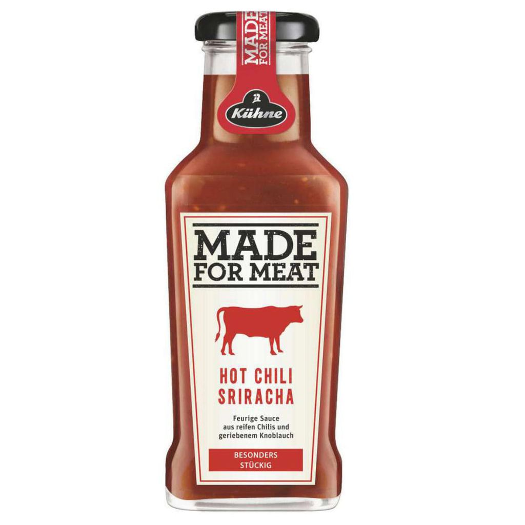 Kuehne Made for Meat Sriracha Hot Chili Sauce scharf pikant 235ml