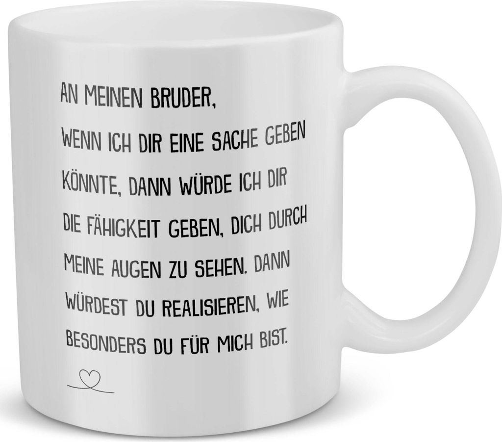 22Feels Bruder Geschenk Geburtstag Jungs Tasse Kinder Teenager Männer Weihnachten Geschwister Haferl Big Bro Lil Bro Geschenkidee Bruderherz
