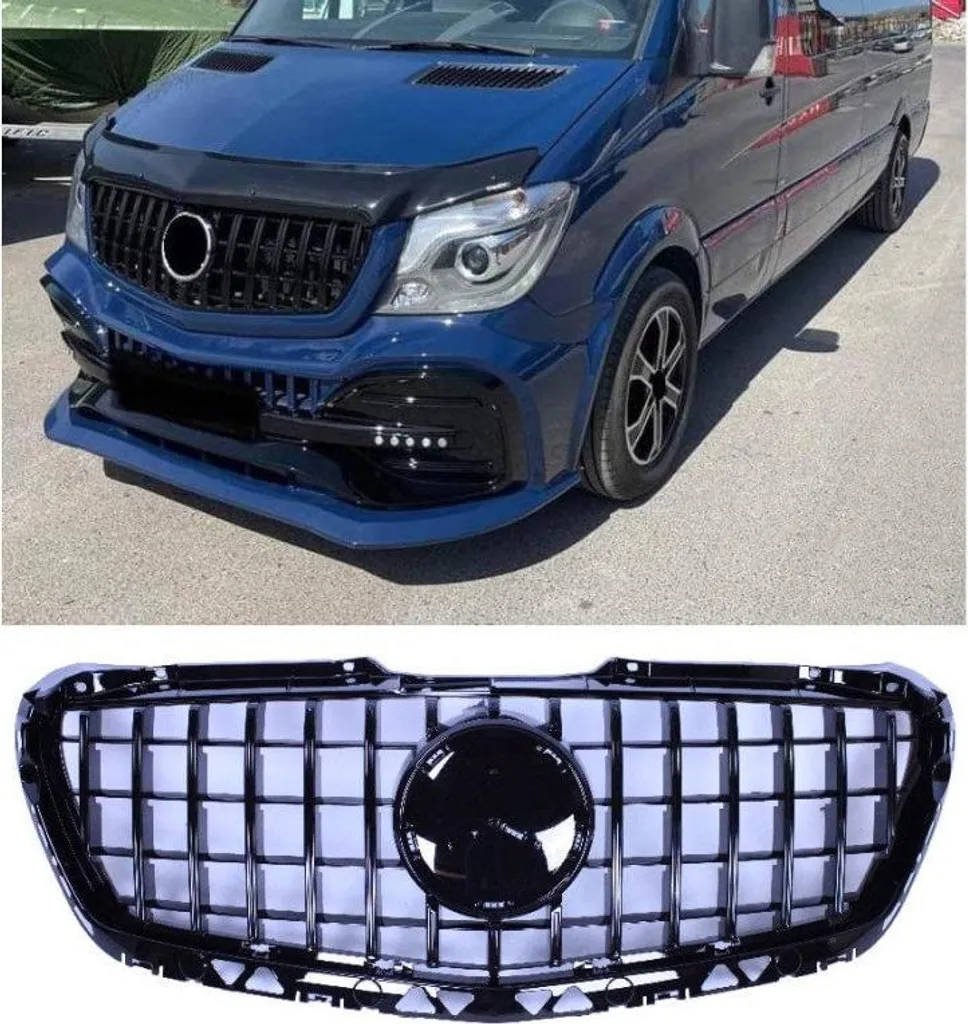 Calandre Panamericana Mercedes Sprinter W906 Noire Brillante 2014-2017