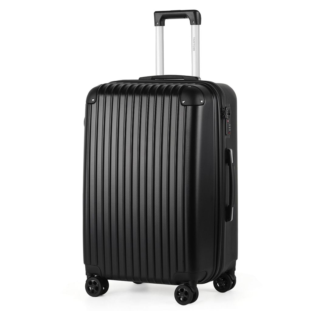Hartschalen-Trolley Handgepäck Koffer ABS Hartschale Trolley Business-Koffer, Verstärkte Ecken, sicheres 3-stelliges Zahlenschloss 56/66/76cm
