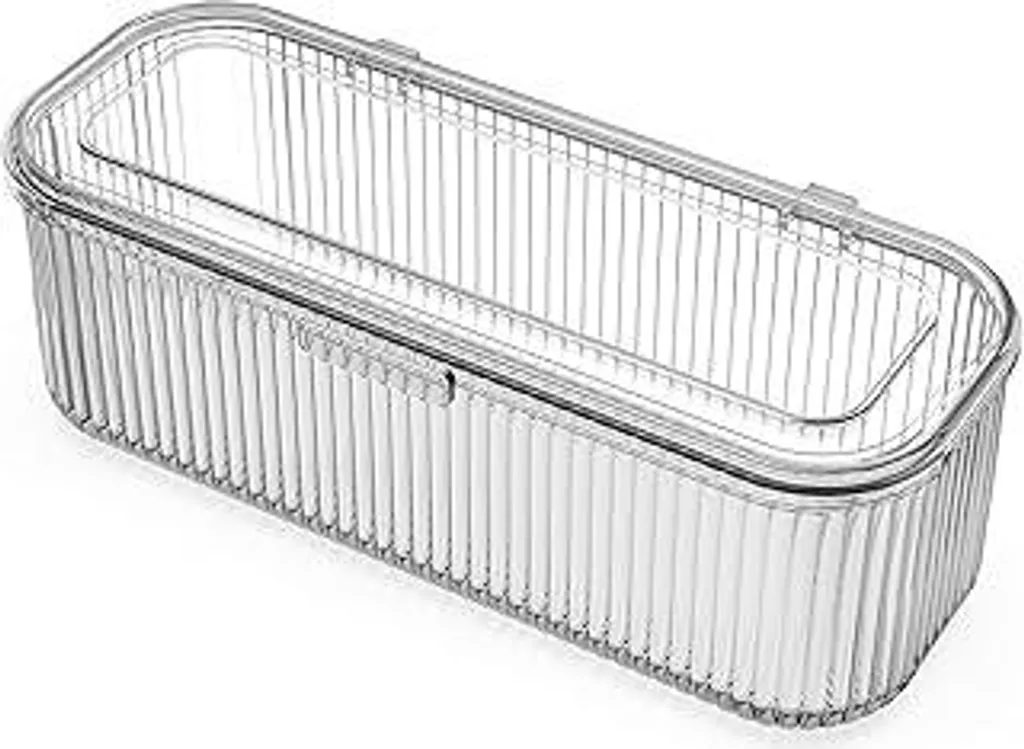 JessLab Organizer Pennelli Trucco Trasparente con Coperchio Antipolvere