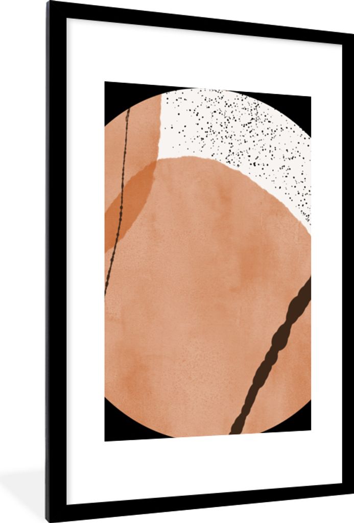 MuchoWow® Gerahmtes Poster Aquarellfarbe - Abstrakt - Produktbild 