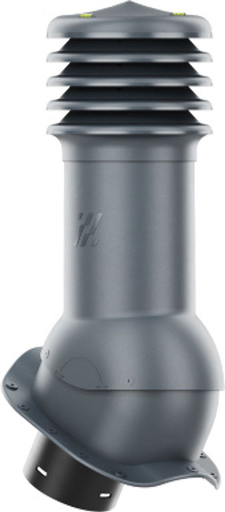 KRONO-PLAST Entlüfterkamin HIVENT für Blechdachziegel W Profil Doppelrömer Dachziegel Lüfter Dachlüfter (Anthrazit)