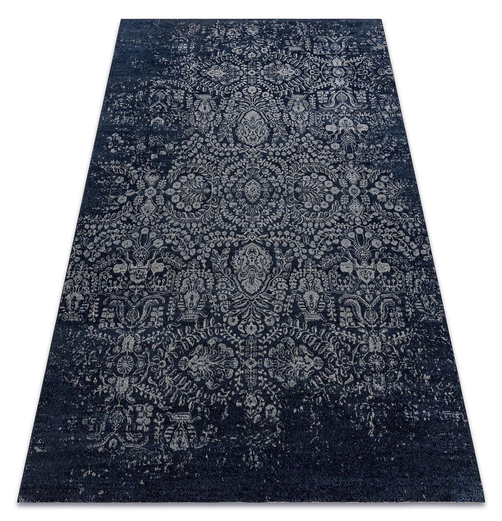 Tapis Laine JADE 45008/500 Ornement bleu foncé / beige OSTA Image du produit 