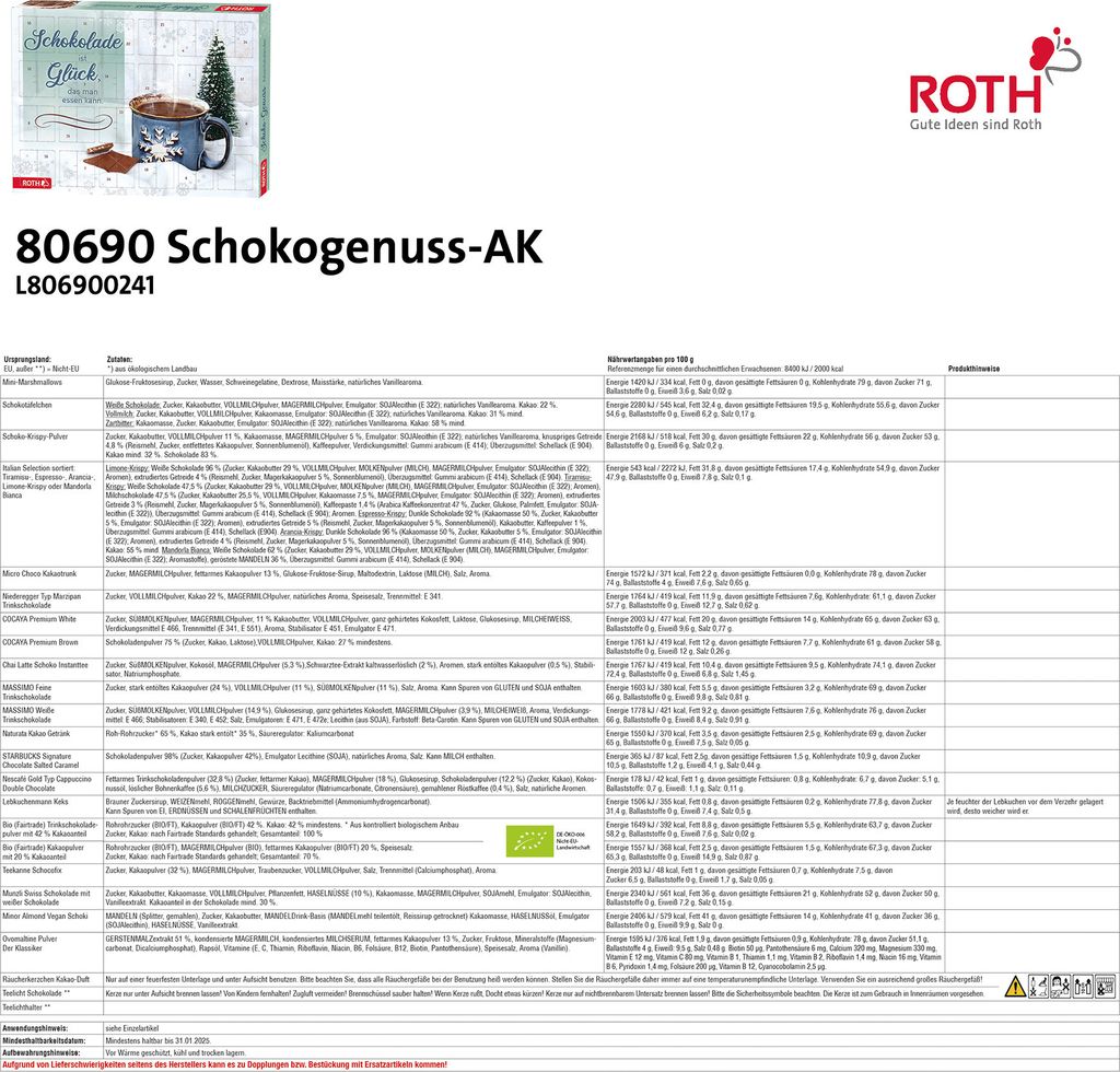 ROTH Schokogenuss Adventskalender Produktbild 4
