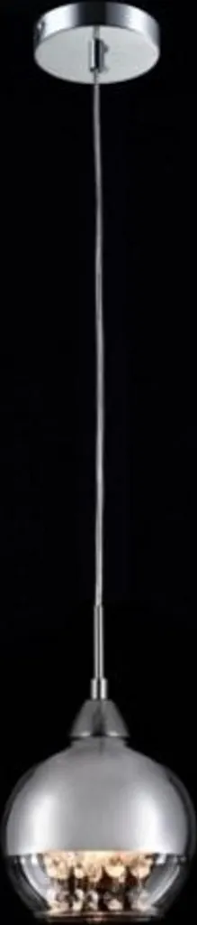 Plafonnier Suspendu en Nickel Design Art Nouveau H100 cm Finition Luxe