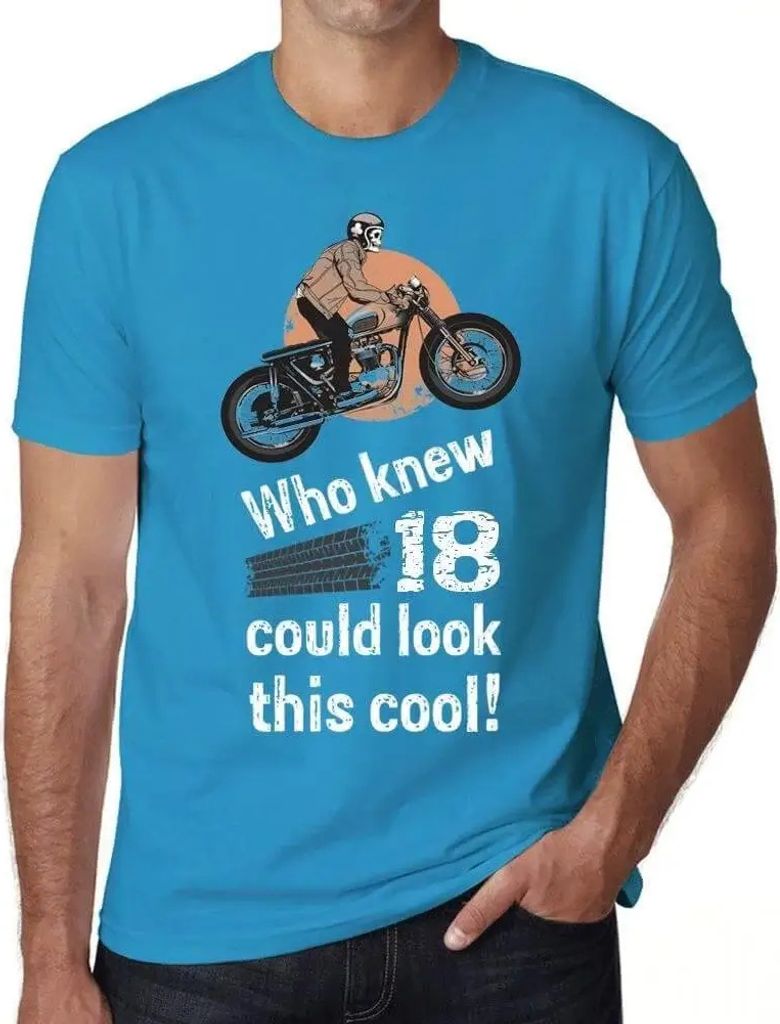 Herren Grafik T-Shirt Wer hätte gedacht dass 18 so cool aussehen kann? – Who Knew 18 Could Look This Cool – Geschenk 18. Geburtstag Jahrestag ...