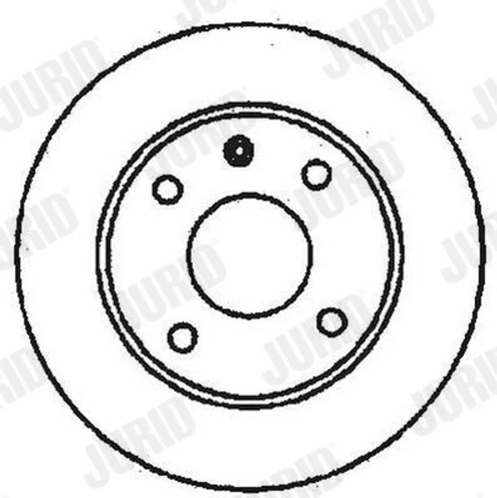 Disque de frein JURID 561448JC anti-vibration pour VW Golf II Golf III