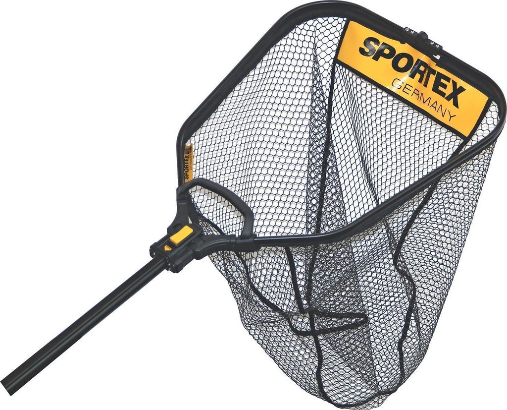 Sportex Kescher gummiert 60x50cm Länge 1,57m Netz gummiert