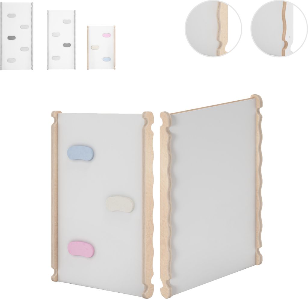 Rutsche Indoor, Rutschbrett für Klettergerüst, Kinderrutsche aus Holz für Kletterdreieck und Kletterbogen, Holzrutsche für Baby ab 1 jahr und 2/3