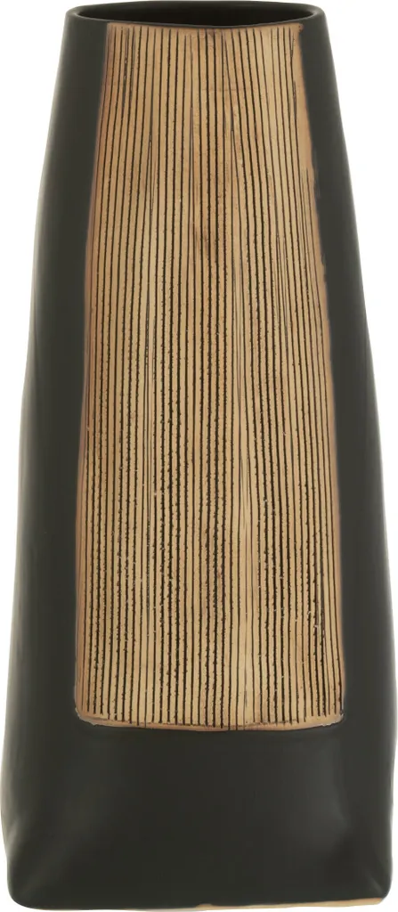 J-Line Vase Maria Lang en Céramique Noir Taille Small - Déco Design