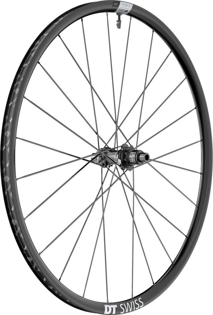 DT Swiss Laufrad E 1800 Spline 23 mm, Disc Center Lock, TA 12/142 mm, SRAM XDR Road (AXDR) mit Ratchet LN 18