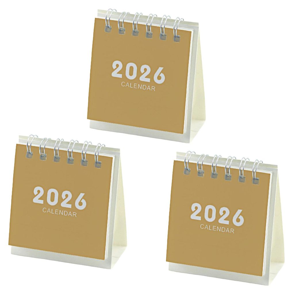 Mini-Tischkalender 2026, niedlicher Cartoon-Schreibtischplaner mit Spiralbindung, kleines Planungsnotizbuch für Büro und Zuhause