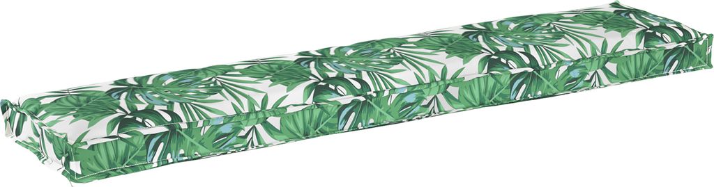 Eleganten-Stil Palettenkissen für Bank Blattmuster 180x40x8 cm Oxford Stoff - Gartenmöbelauflagen DE71391