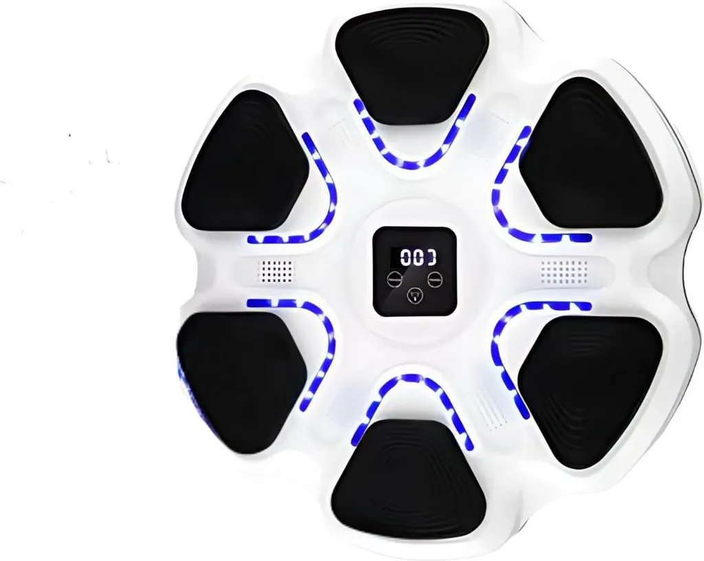 Cible de Boxe LED Bluetooth avec 9 Vitesses pour Entraînement Rythmique
