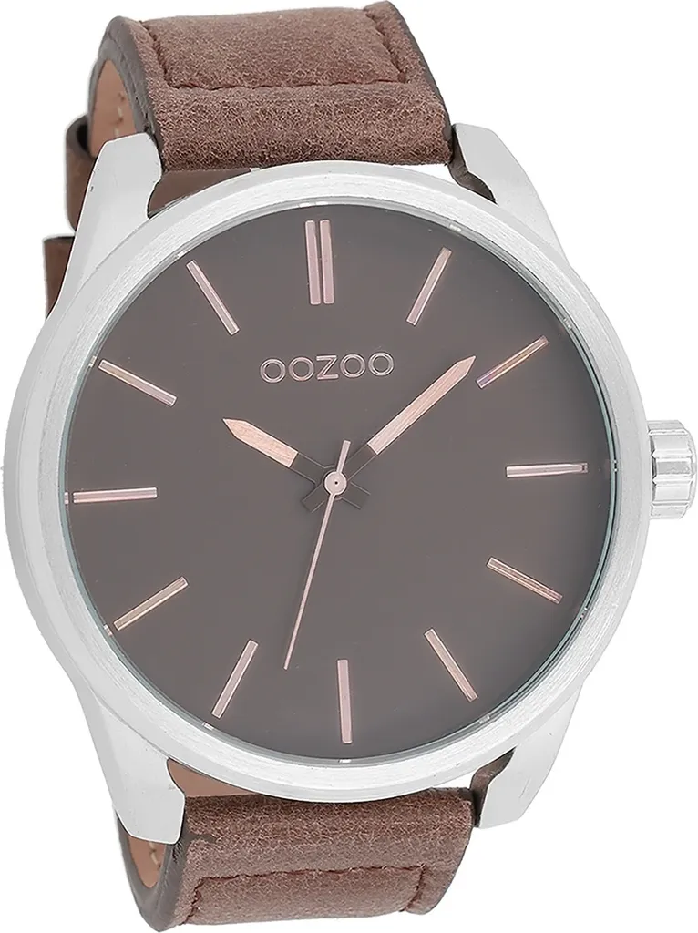 Orologio Uomo Oozoo Timepieces D2UOC7073A Analogico Pelle Marrone