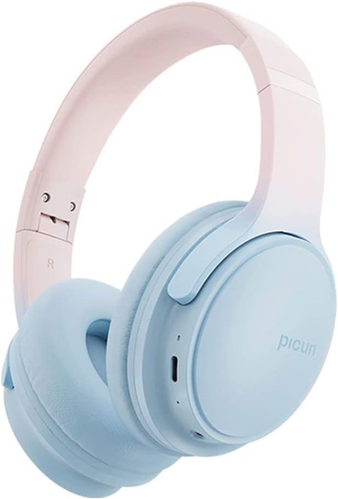Kabelloses Headset Over Ear, Faltbares Bluetooth, HD Stereoklang, Eingebautes HD-Mikrofon, 30 Stunden Spielzeit, Geeignet für Handy, Computer, TV,...