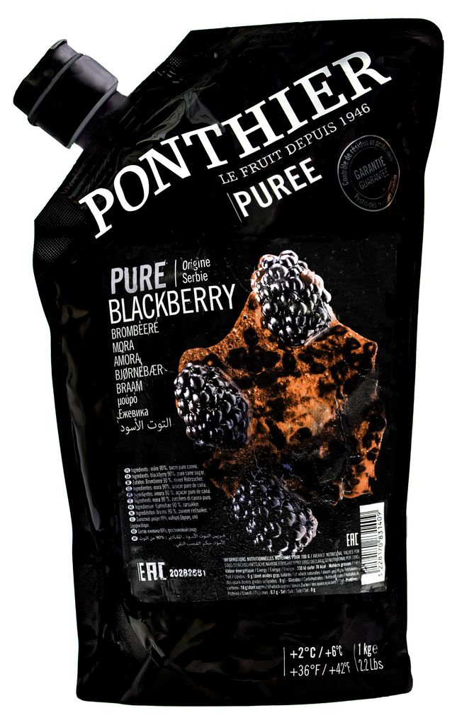 Ponthier BROMBEEREN PÜREE Frucht-Mark-Püree 1 KG Produktbild 