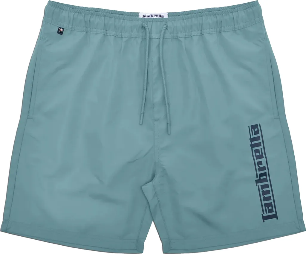 Short de bain homme idéal pour la plage : Lambretta LB287 Bleu Fumé 34R